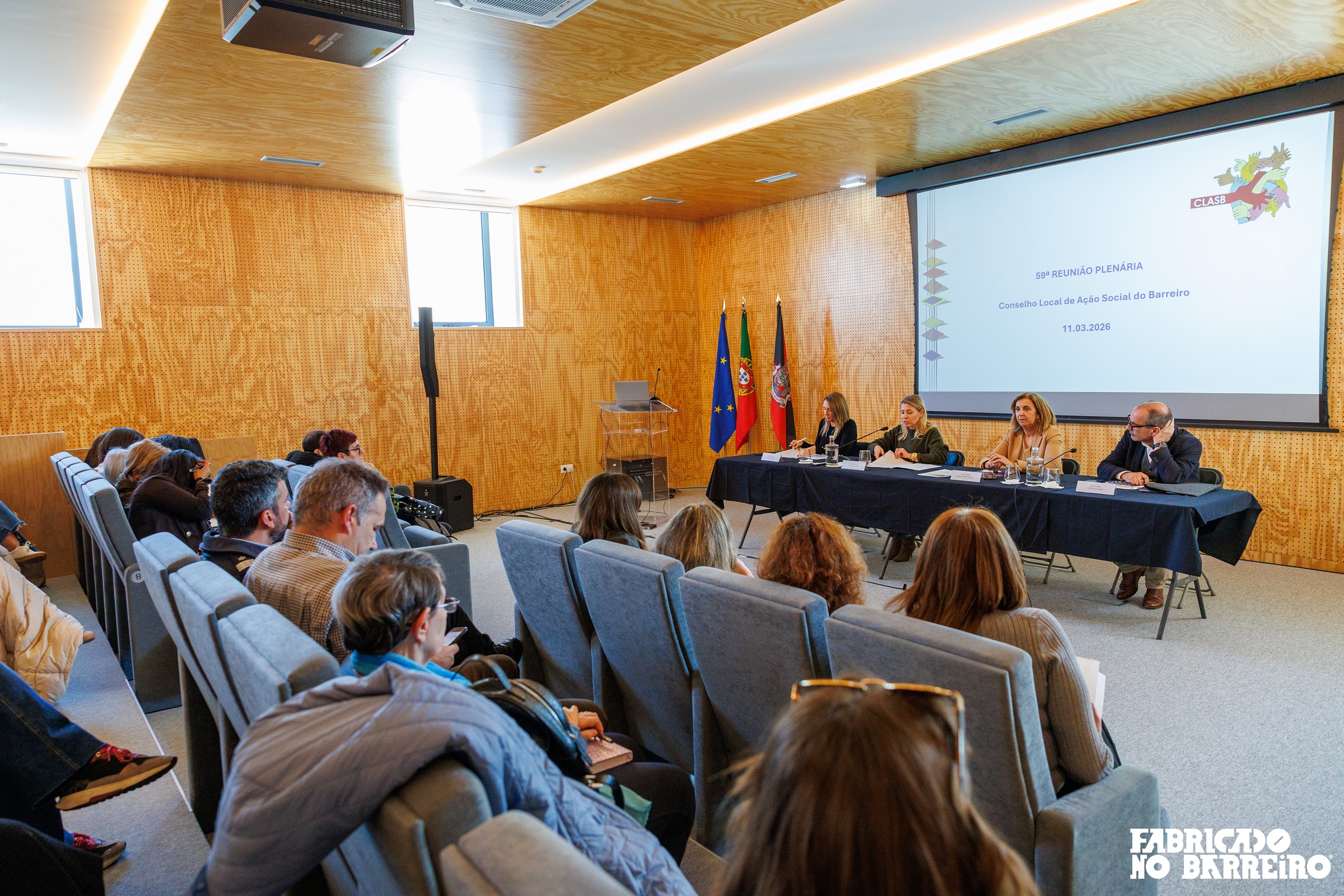 Fotografia 3 da Reunião Plenária do Conselho Local de Ação Social do Barreiro, a 11 de março de 2026