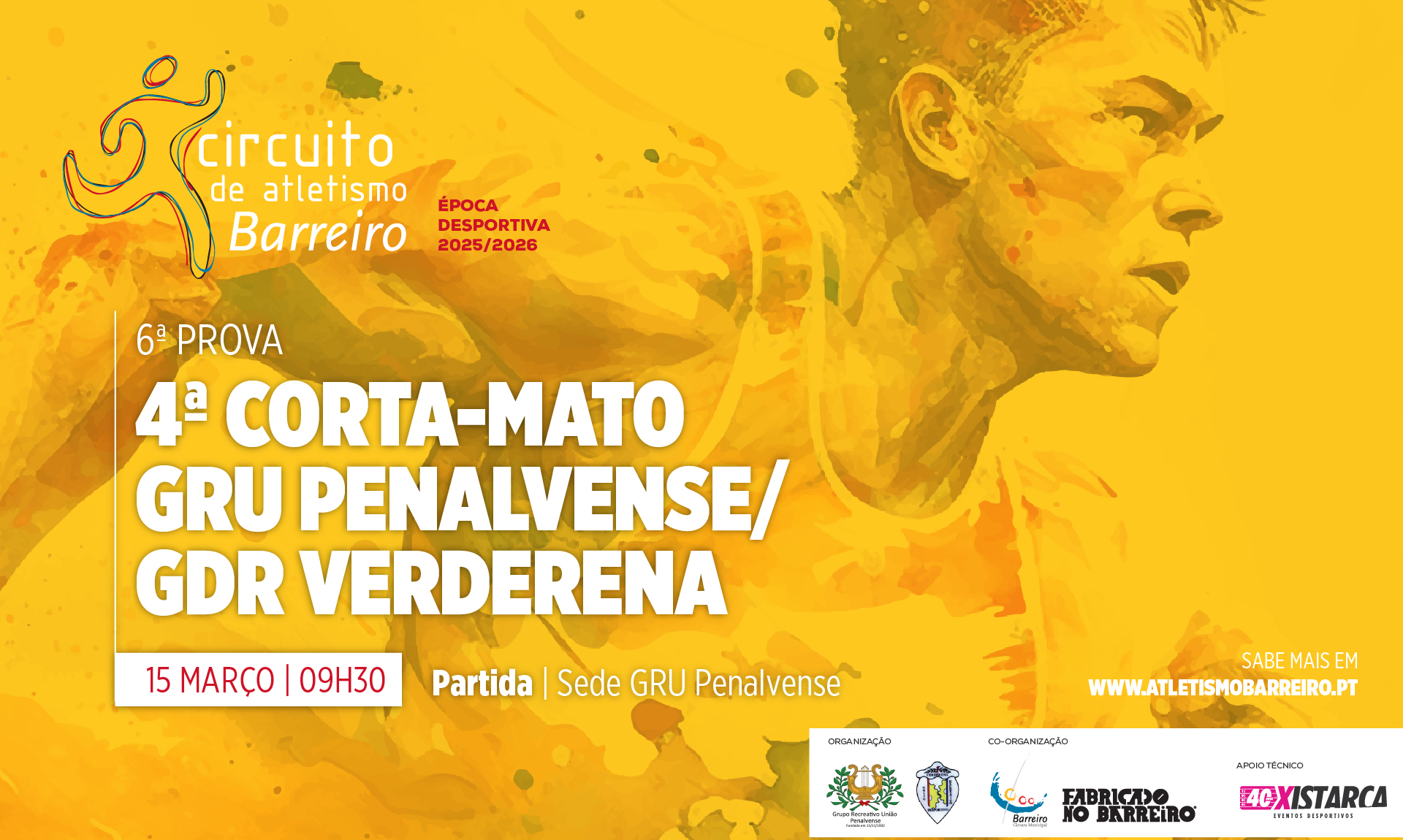 4º Corta-Mato GRU Penalvense/GDR Verderena | 15 março 2026 | Circuito de Atletismo do Barreiro ...