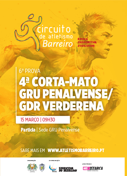 4º Corta-Mato GRU Penalvense/GDR Verderena | 15 março 2026 | Circuito de Atletismo do Barreiro 25/26