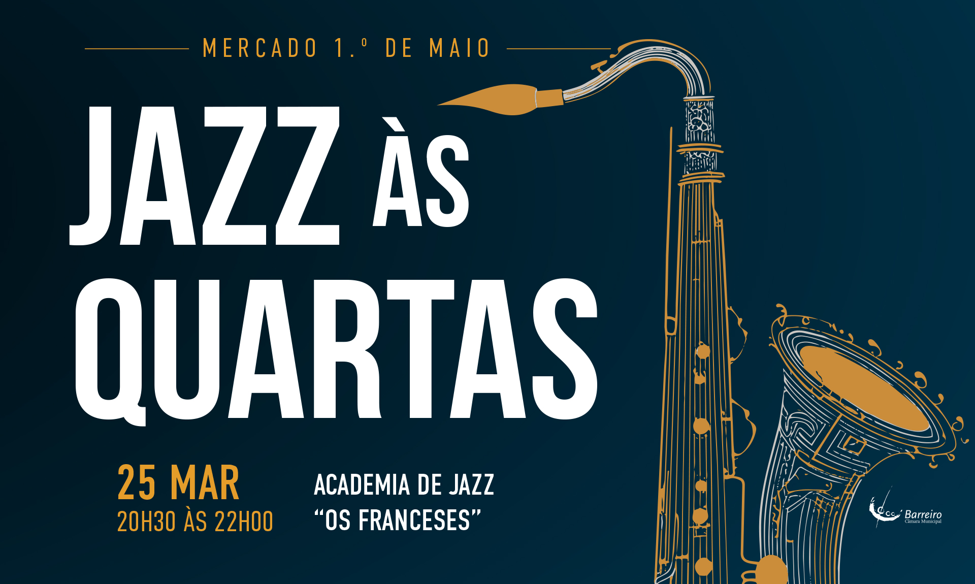 Imagem de Jazz no Mercado – Quartas à Noite!, 25 março 2026, no Mercado 1º de Maio