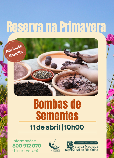 Imagem de Oficina Bombas de Sementes, 11 abril 2026 no Centro de Educação Ambiental da Machada