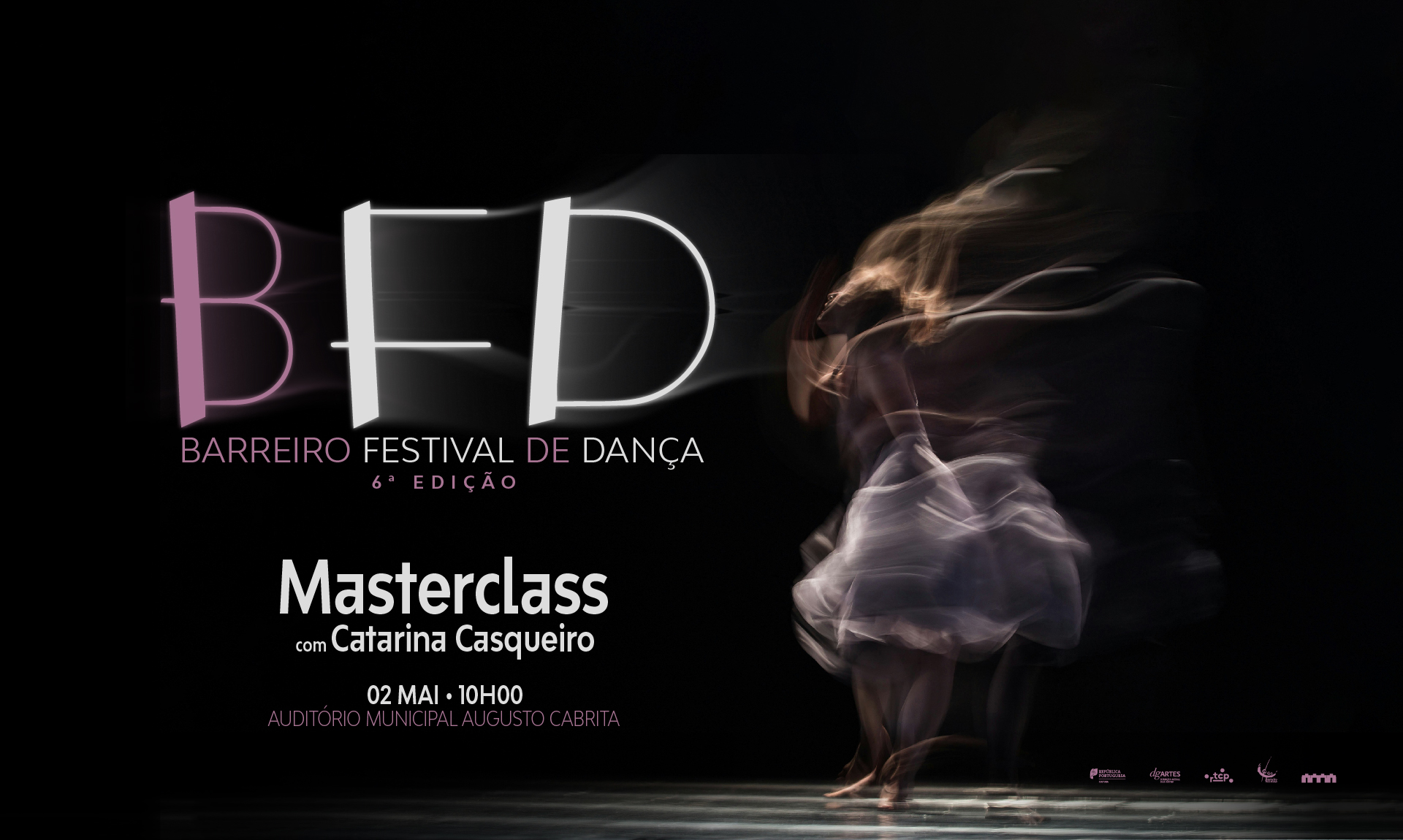 Imagem da Masterclass – Barreiro Festival de Dança, 2 maio 2026 no Audit. Municipal Augusto Ca...