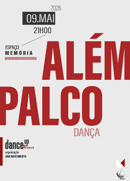 Imagem de Além Palco – Pelo Dance UP Project, 9 maio 2026, 21h no Espaço Memória