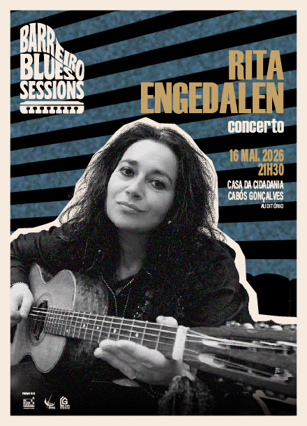 Barreiro Blues Sessions convida Rita Engedalen dia 16/5/26, 21h30, na Casa da Cidadania do Barreiro