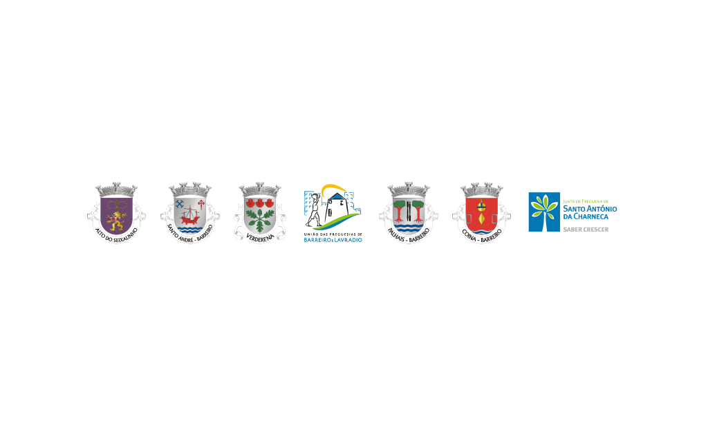 Logos e brasões das Juntas de Freguesia do Barreiro
