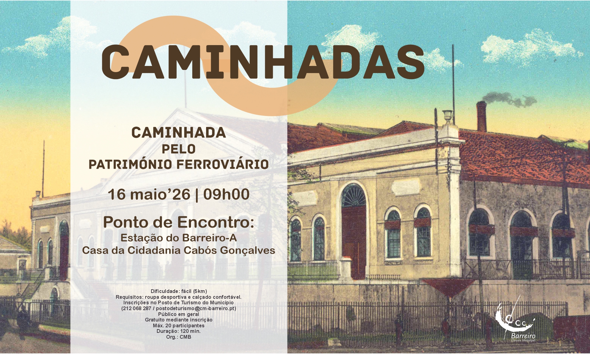 imagem de Caminhada pelo Património Ferroviário a 16 maio
