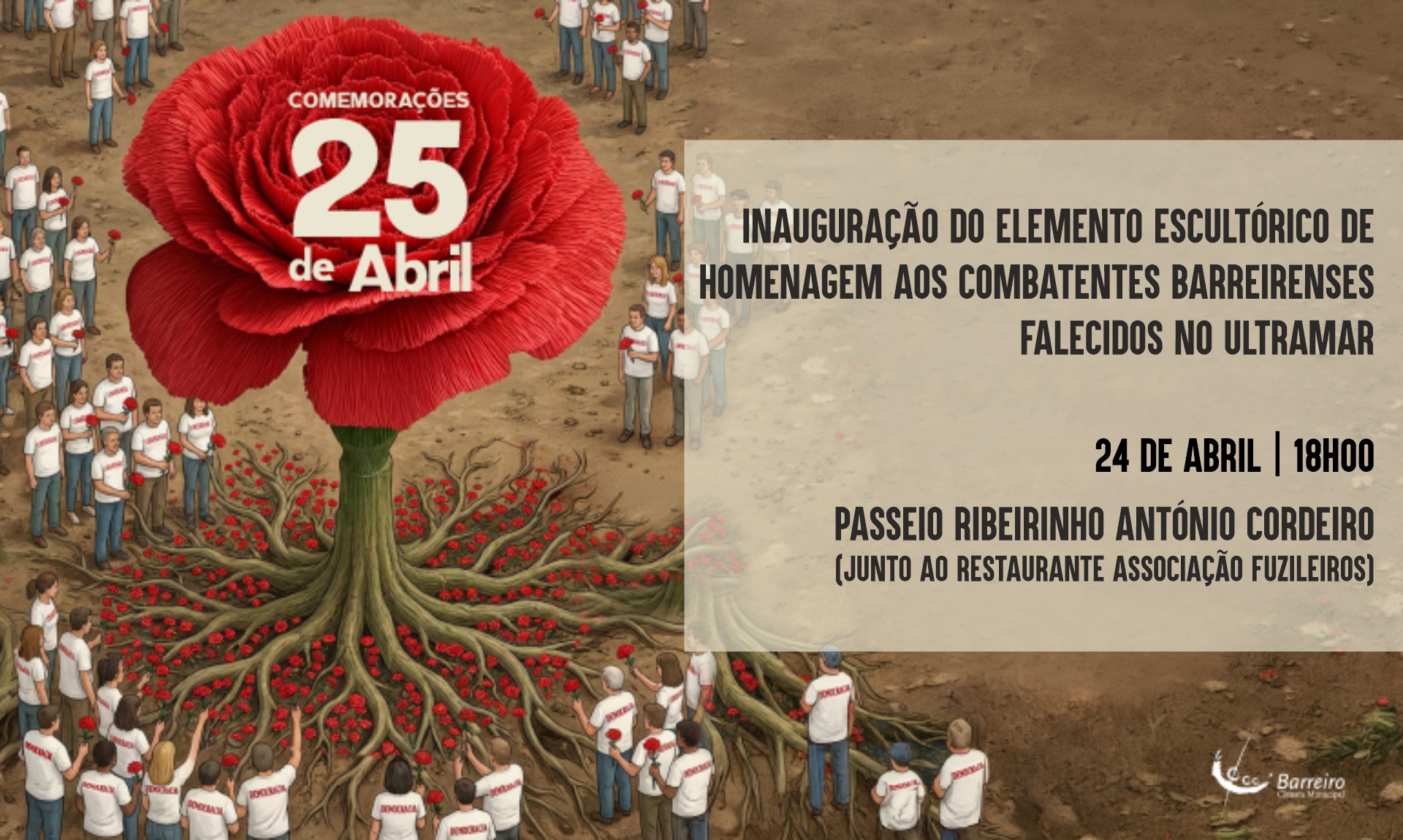 Inauguração do elemento escultórico do Ultramar