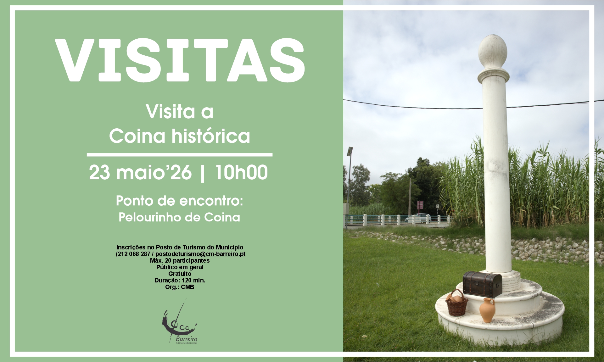 imagem de Visita guiada a Coina Histórica dia 23 de maio