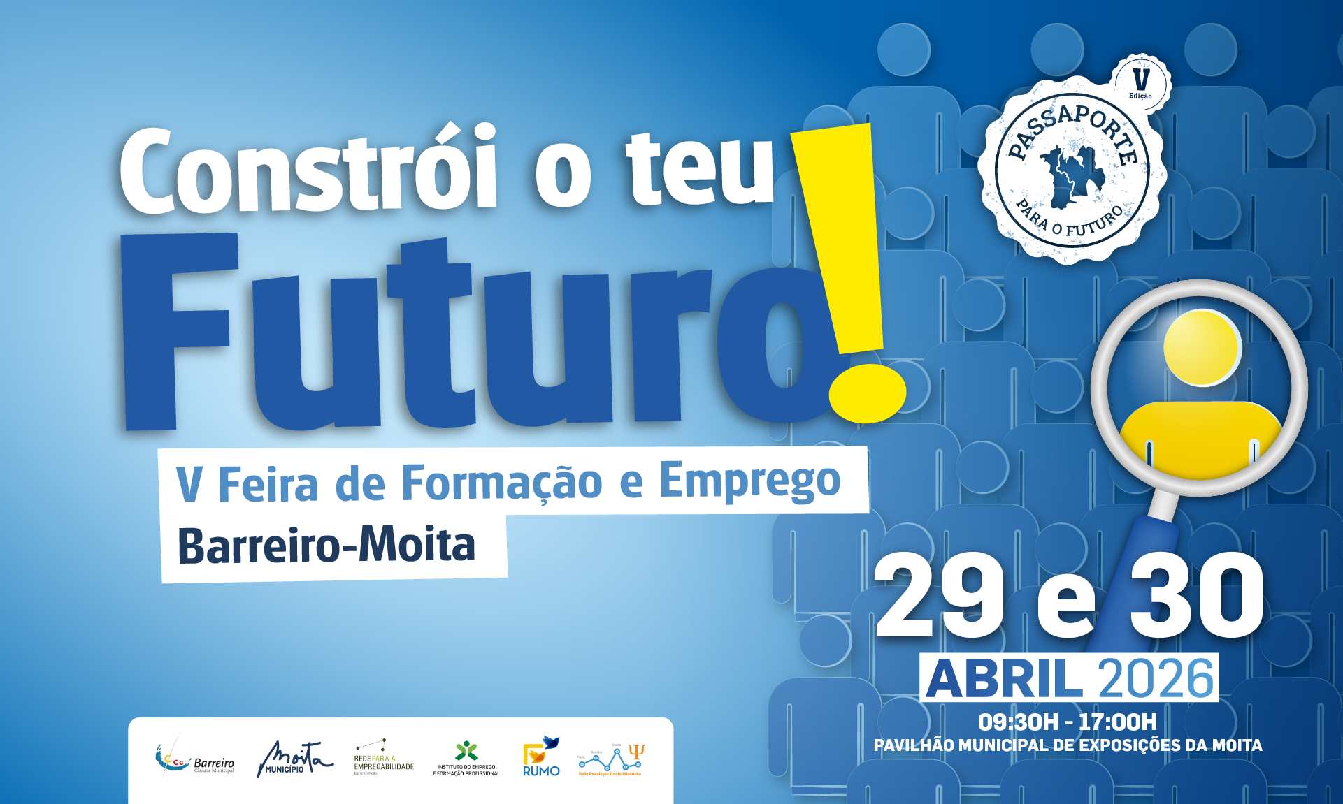Imagem da Feira de Formação e Emprego 2026 29 e 30 de abril no Pavilhão de Exposições da Moita
