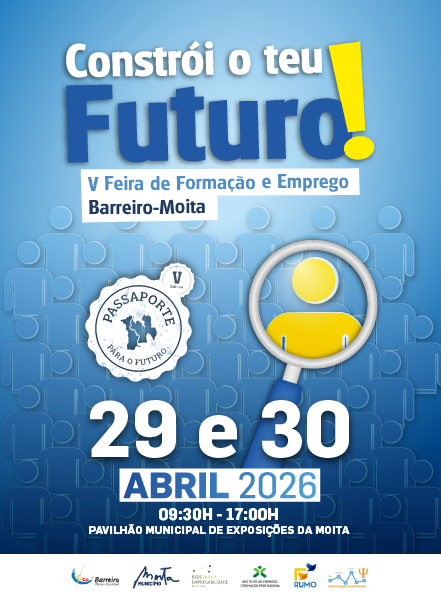 Imagem da Feira de Formação e Emprego 2026 29 e 30 de abril no Pavilhão de Exposições da Moita
