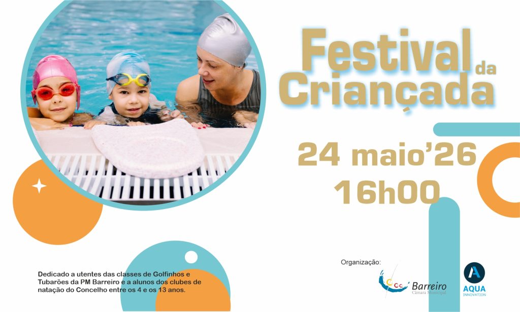 Imagem do Festival da Criançada 2026, 24 maio 2026 na Piscina Municipal do Barreiro