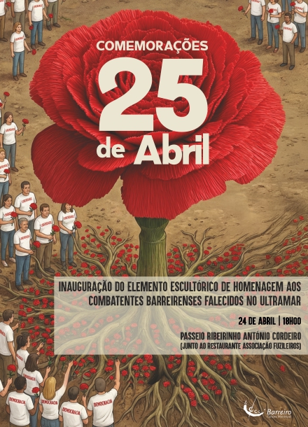 Inauguração do elemento escultórico 25 de abril