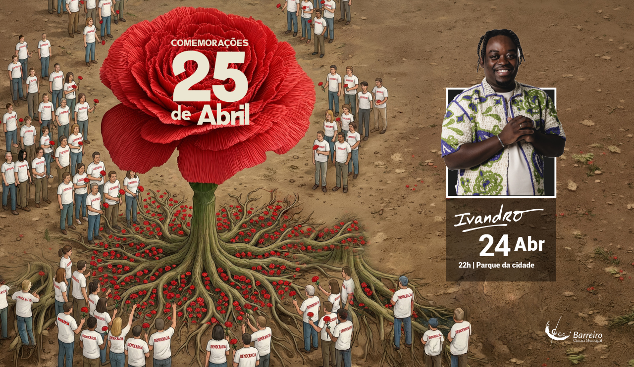 Imagem do concerto de Ivandro no 25 de Abril de 2026