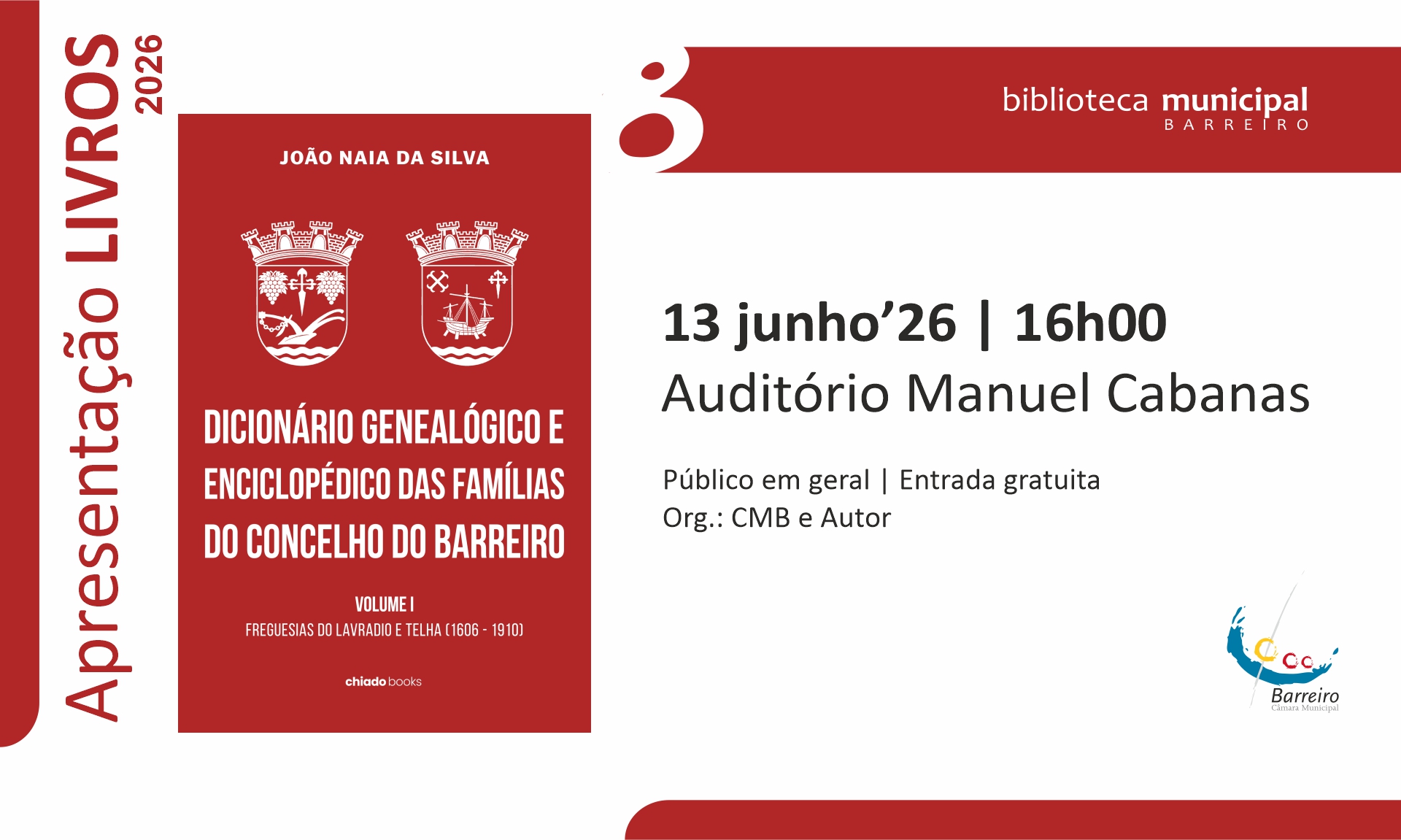 Apresentação do Dicionário Genealógico e Enciclopédico das famílias do Concelho do Barreiro