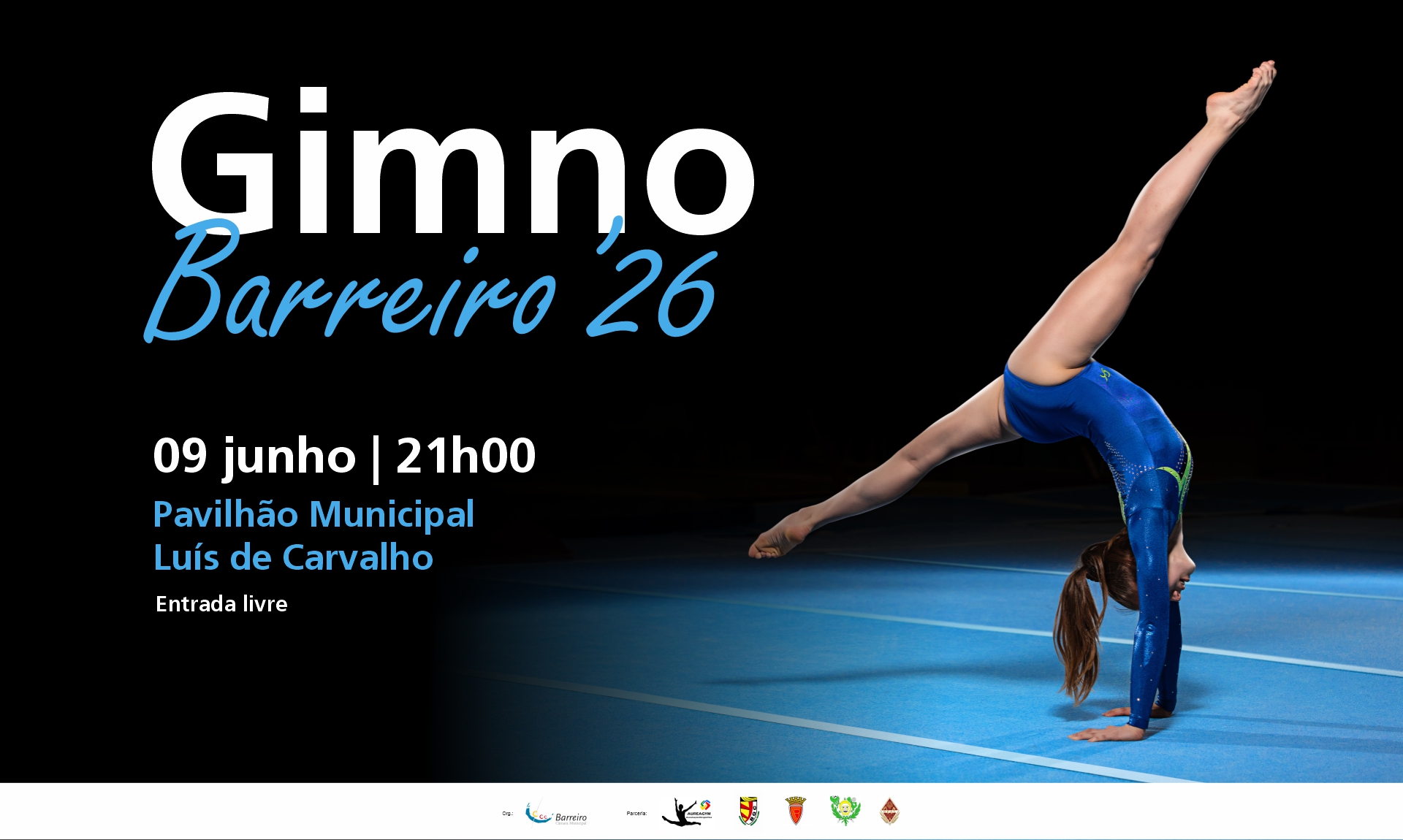 Imagem do GimnoBarreiro 2026 a 9 junho no Pavilhão Municipal Luís de Carvalho