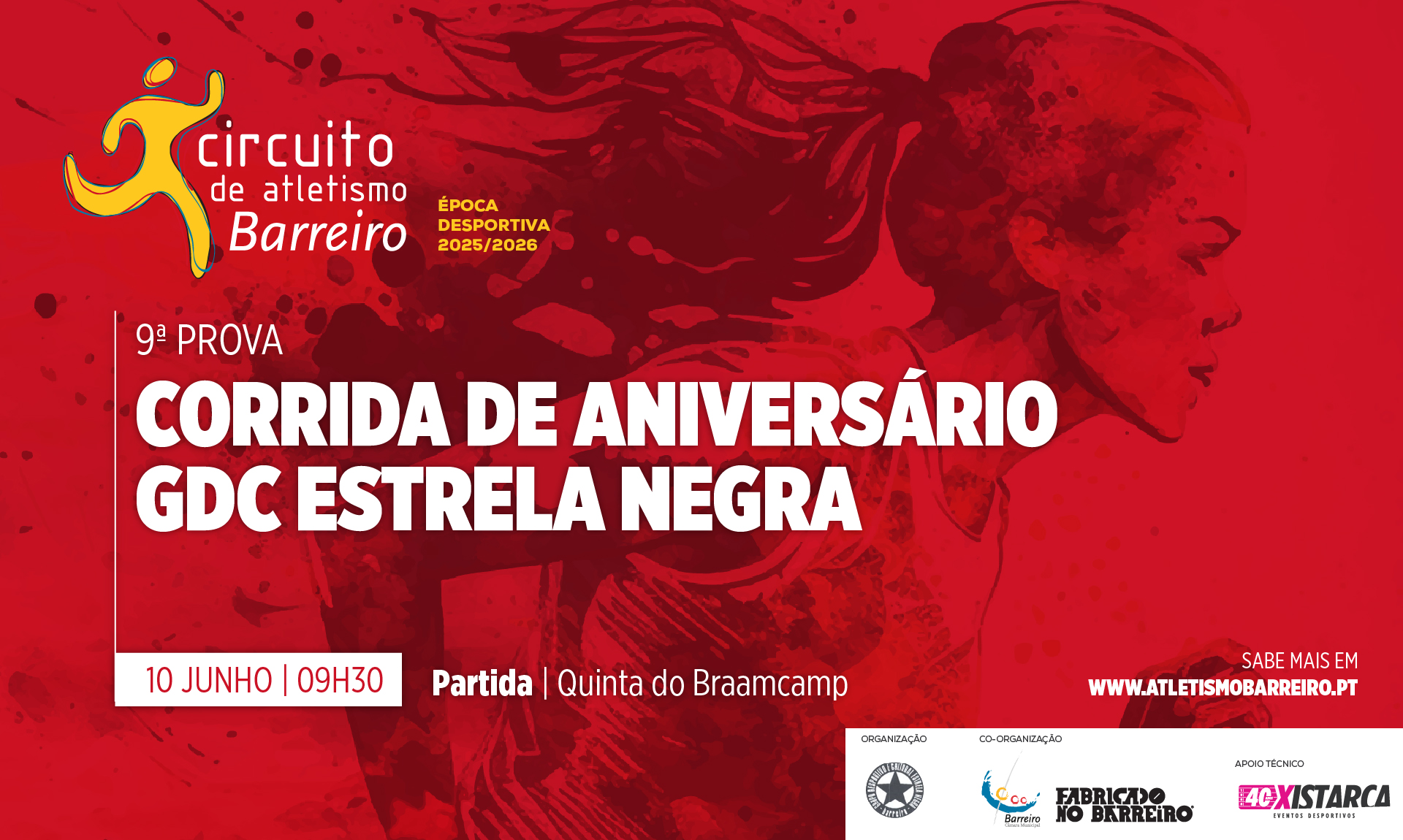 Imagem da Corrida de Aniversário GDC Estrela Negra dia 10 junho 2026