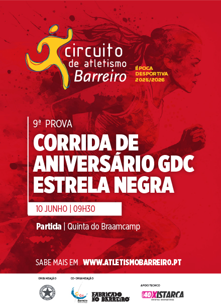 Imagem da Corrida de Aniversário GDC Estrela Negra dia 10 junho 2026