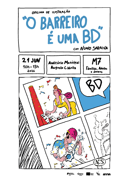 Oficina de ilustração “O Barreiro é uma BD” com Nuno Saraiva