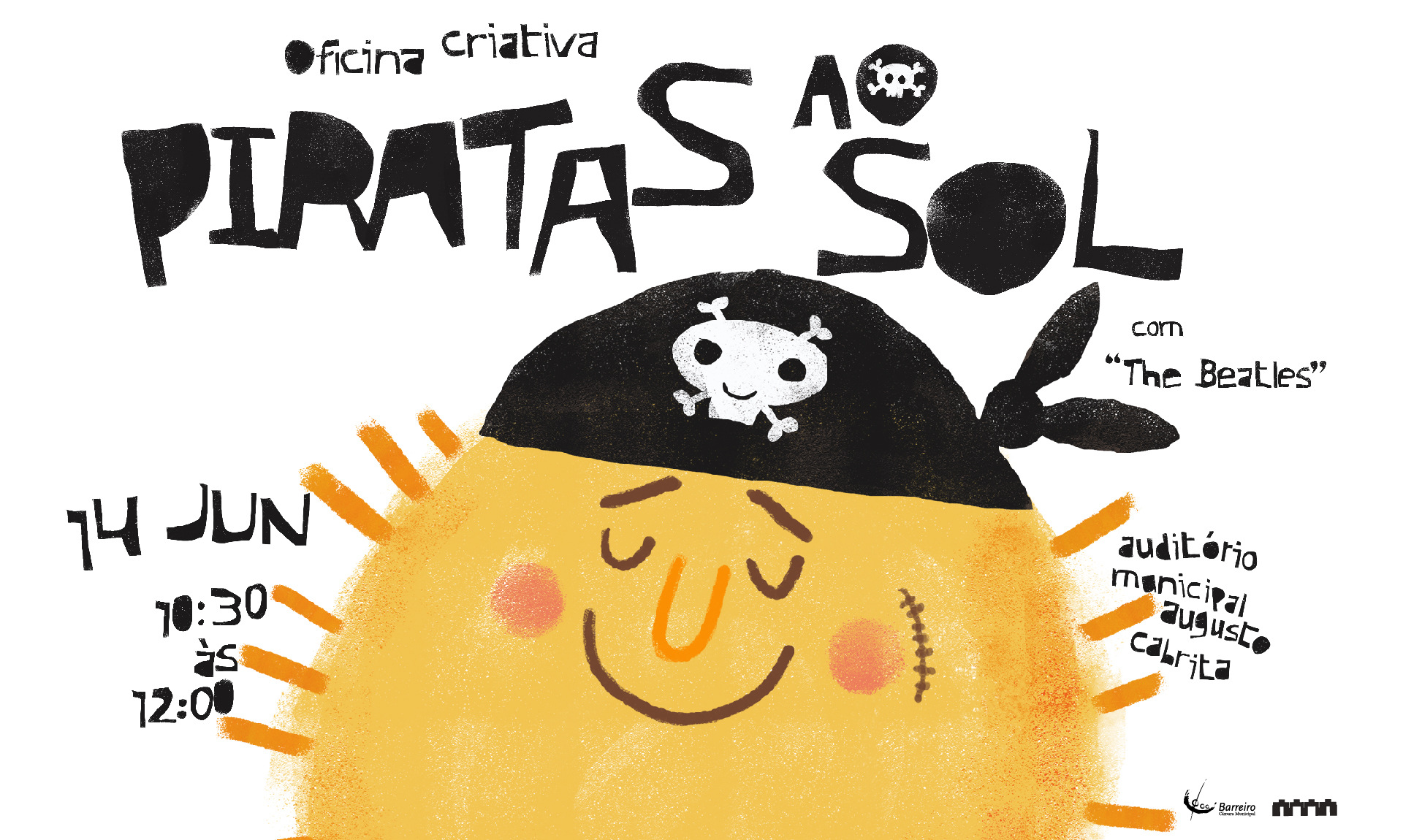 Cartaz Piratas ao Sol com The Beatles