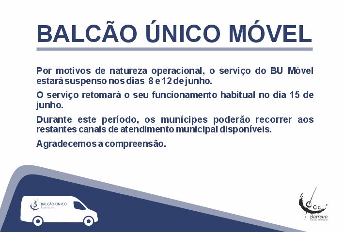 Balcão Único Móvel suspenso