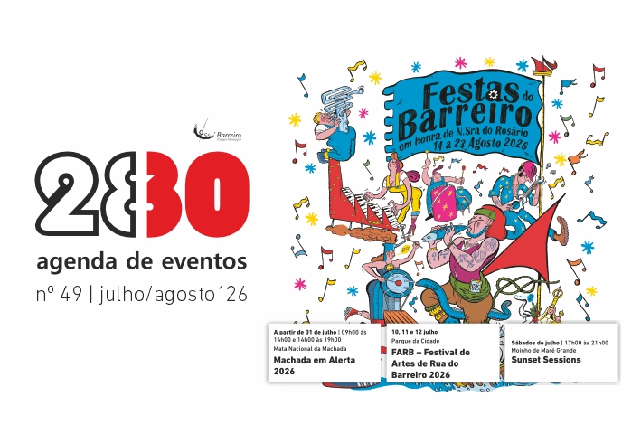Capa da Agenda de eventos 2830 de julho e agosto