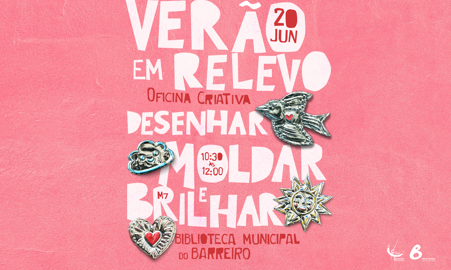 oficina criativa verão em relevo
