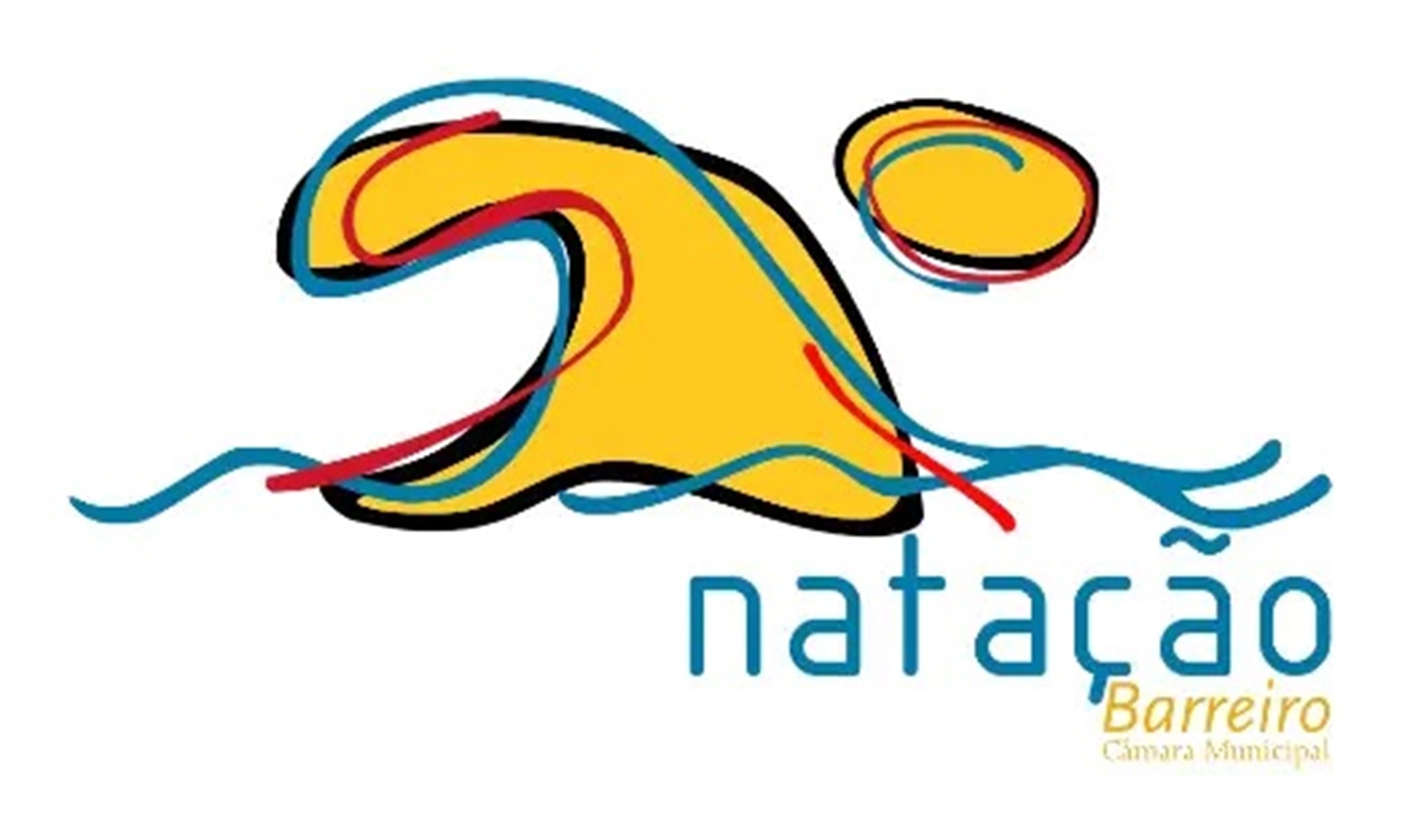 Logótipo da Natação Concelho do Barreiro nas Piscinas Municipais