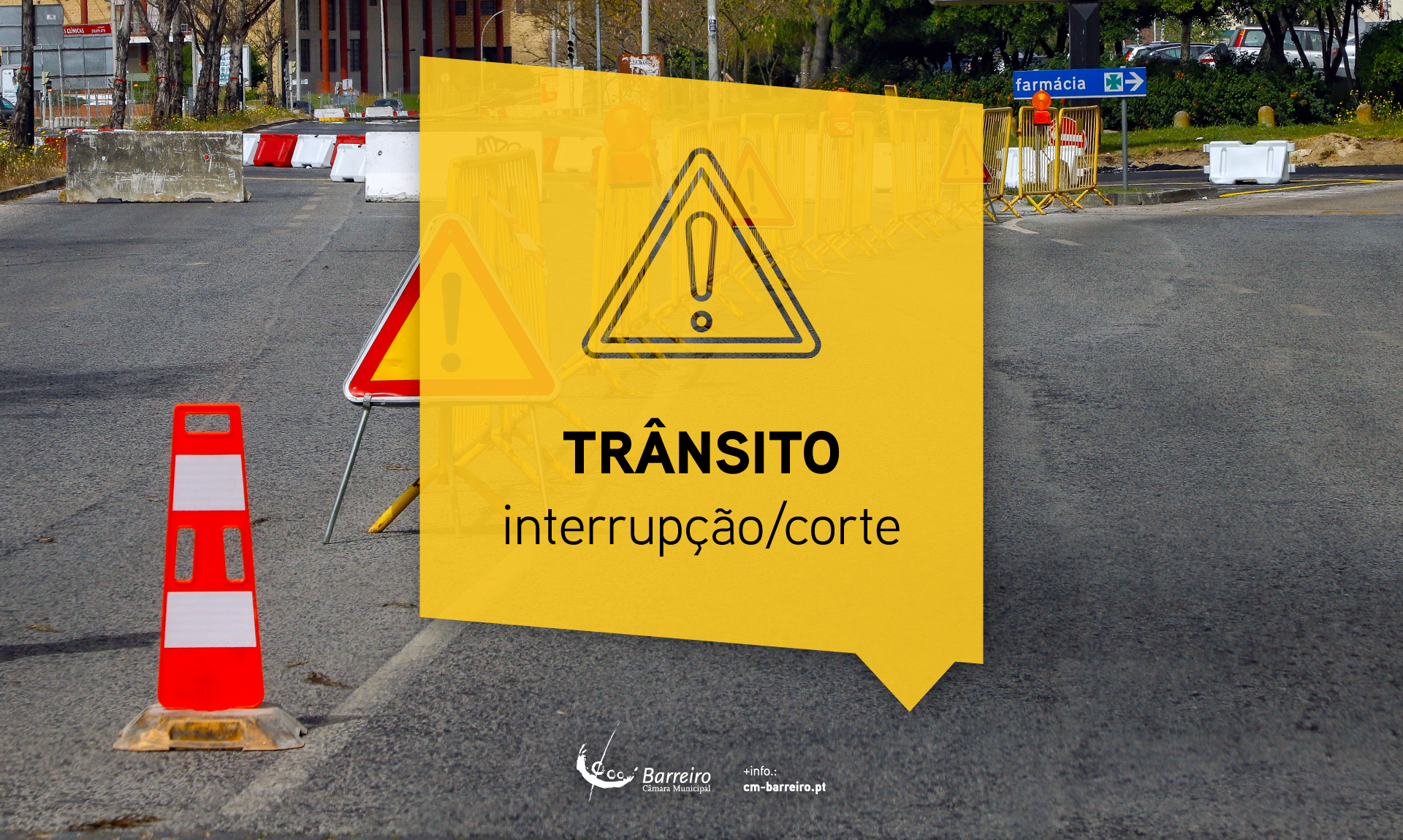 Corte parcial de trânsito