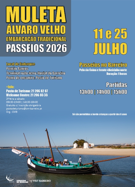 Passeios gratuitos na Muleta Álvaro Velho
