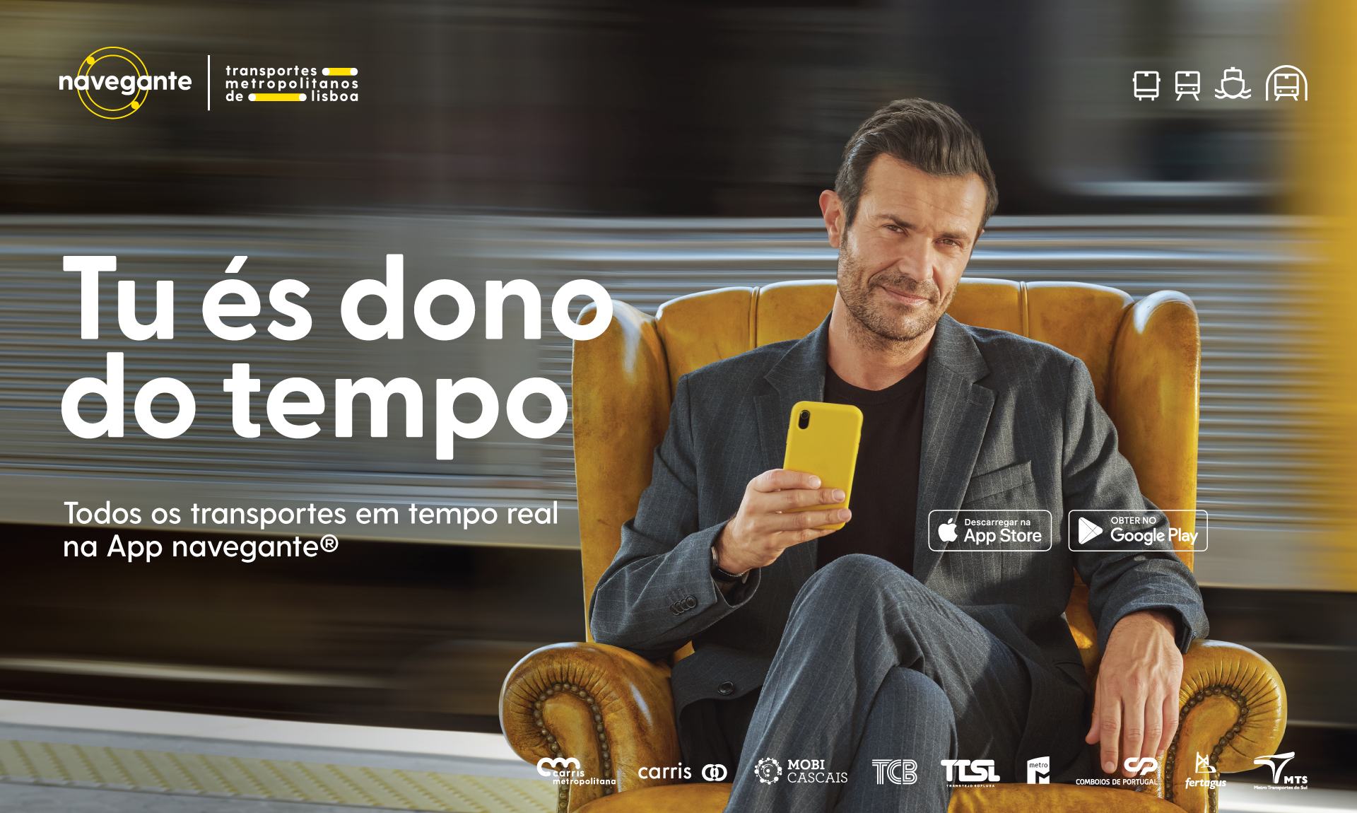 Imagem da campanha com protagonizada pelo ator Albano Jerónimo