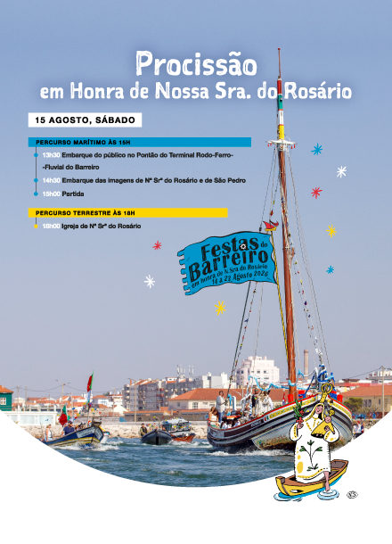 Cartaz da Procissão marítima e terrestre em honra de Nossa Senhora do Rosário a 15/8/26