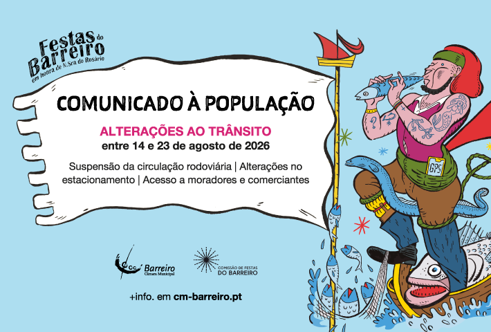 Alterações ao trânsito e informação para moradores de 14 a 23 agosto