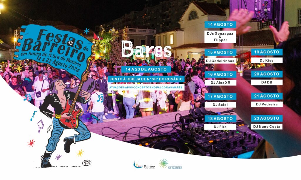 programa do palco dos Bares das Festas do Barreiro