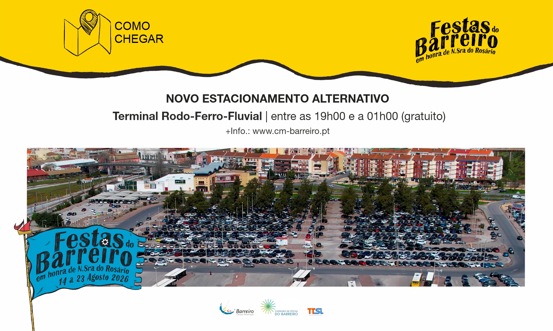 Novo estacionamento alternativo gratuito - Transtejo Soflusa