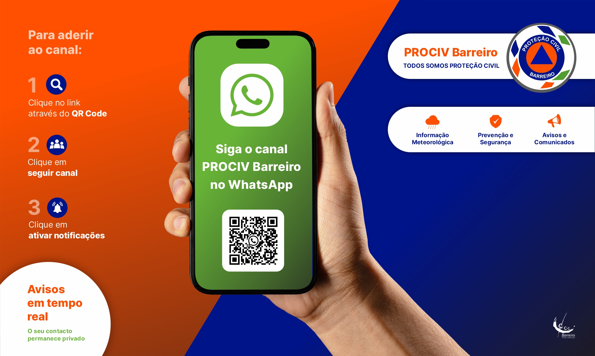 PROCIV Barreiro no WhatsApp