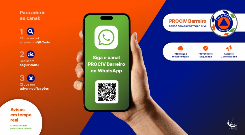 Proteção Civil cria canal oficial no WhatsApp para informação