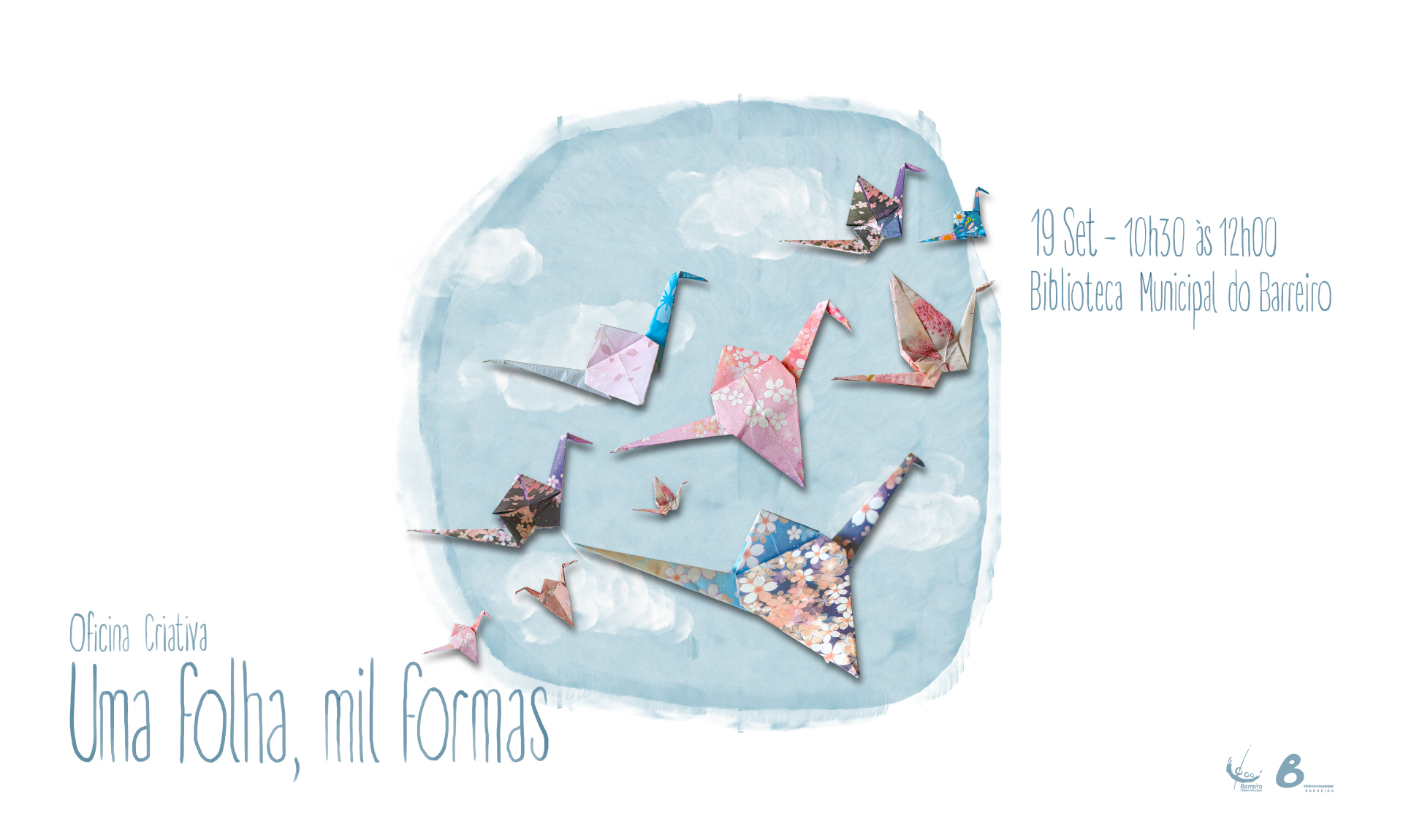 oficina de origami uma folha mil folhas