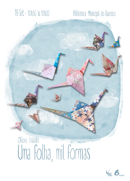 oficina de origami uma folha mil folhas