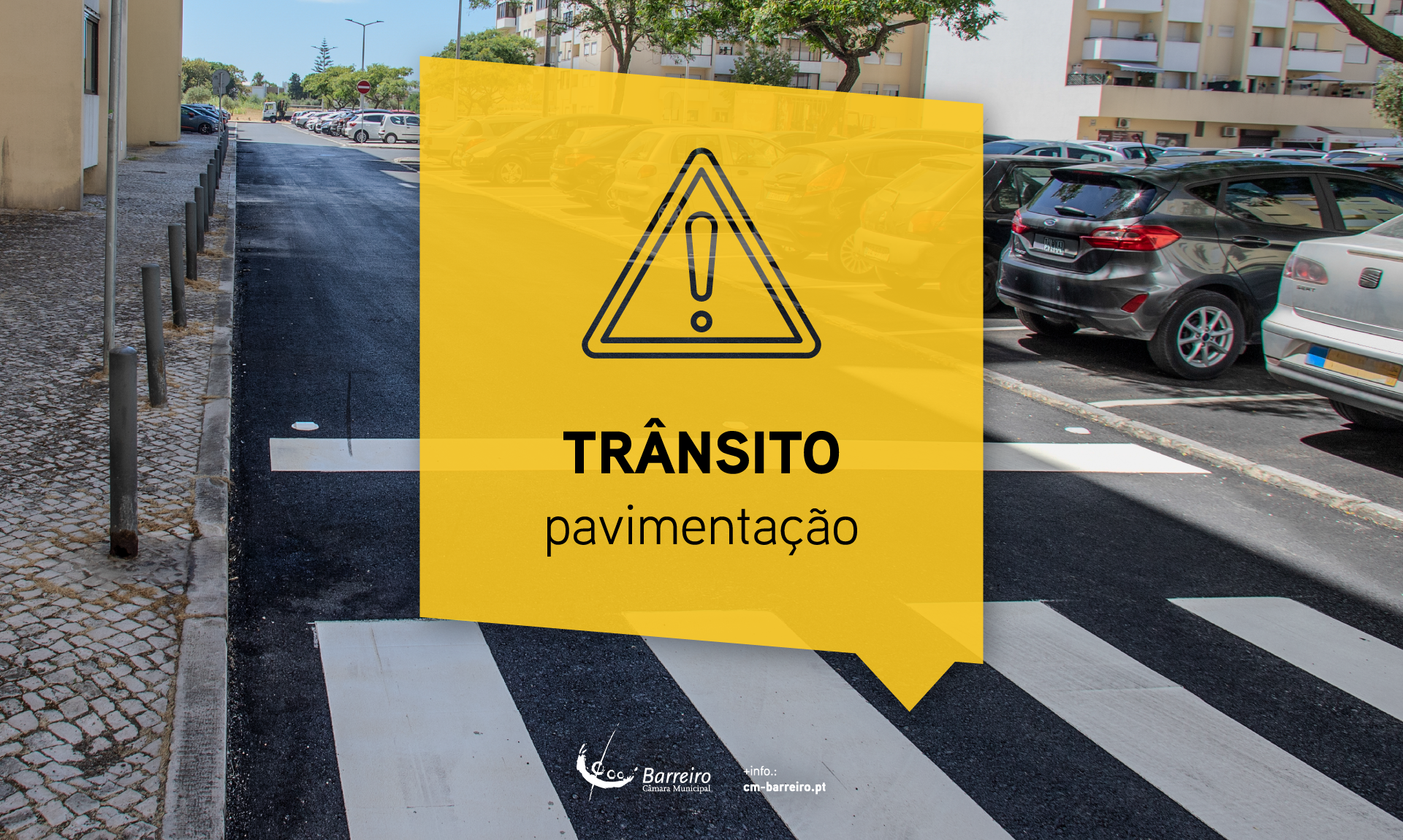 Imagem ilustrativa de Corte de Trânsito devido a pavimentações