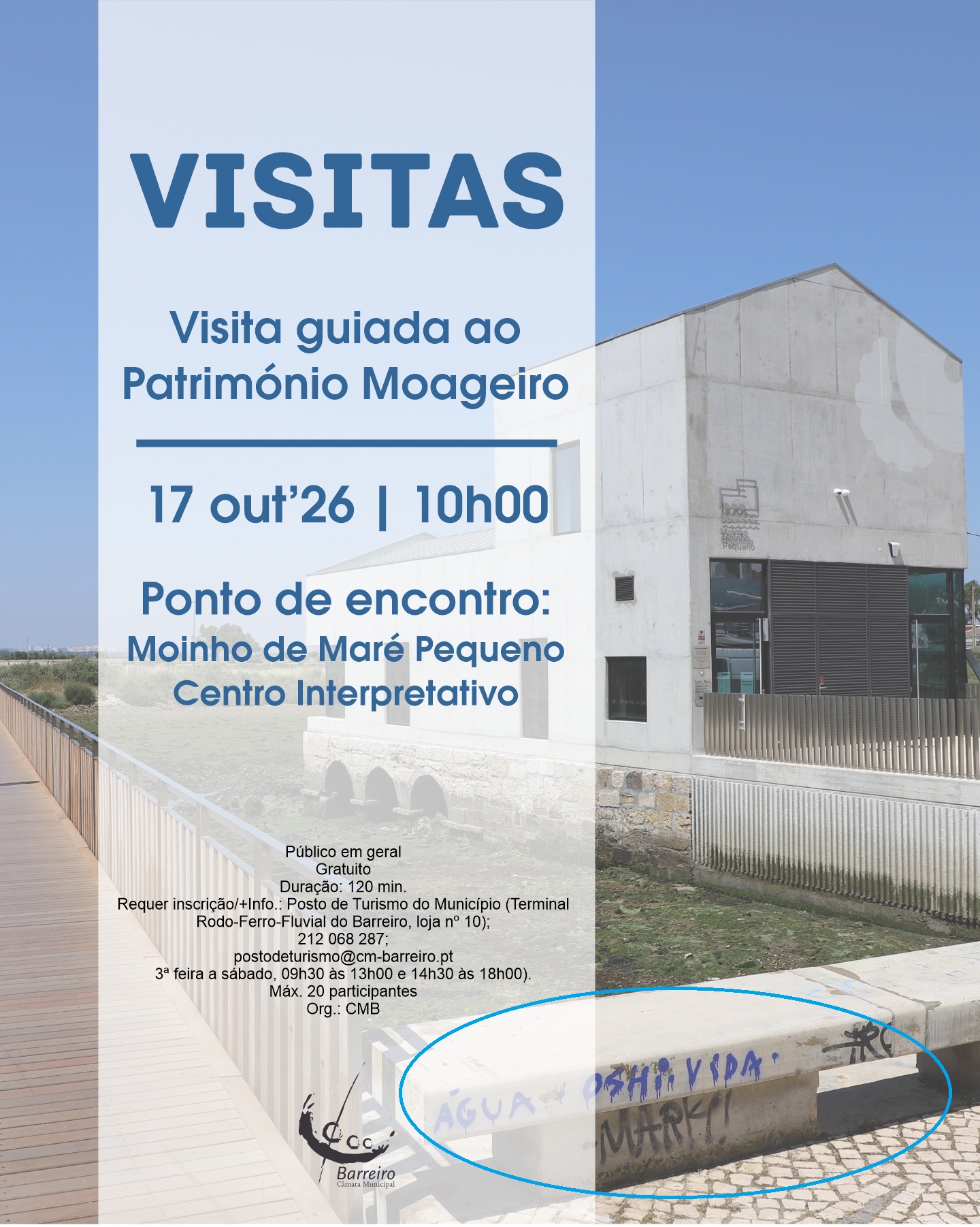 Visita guiada ao Património Moageiro a 17 out