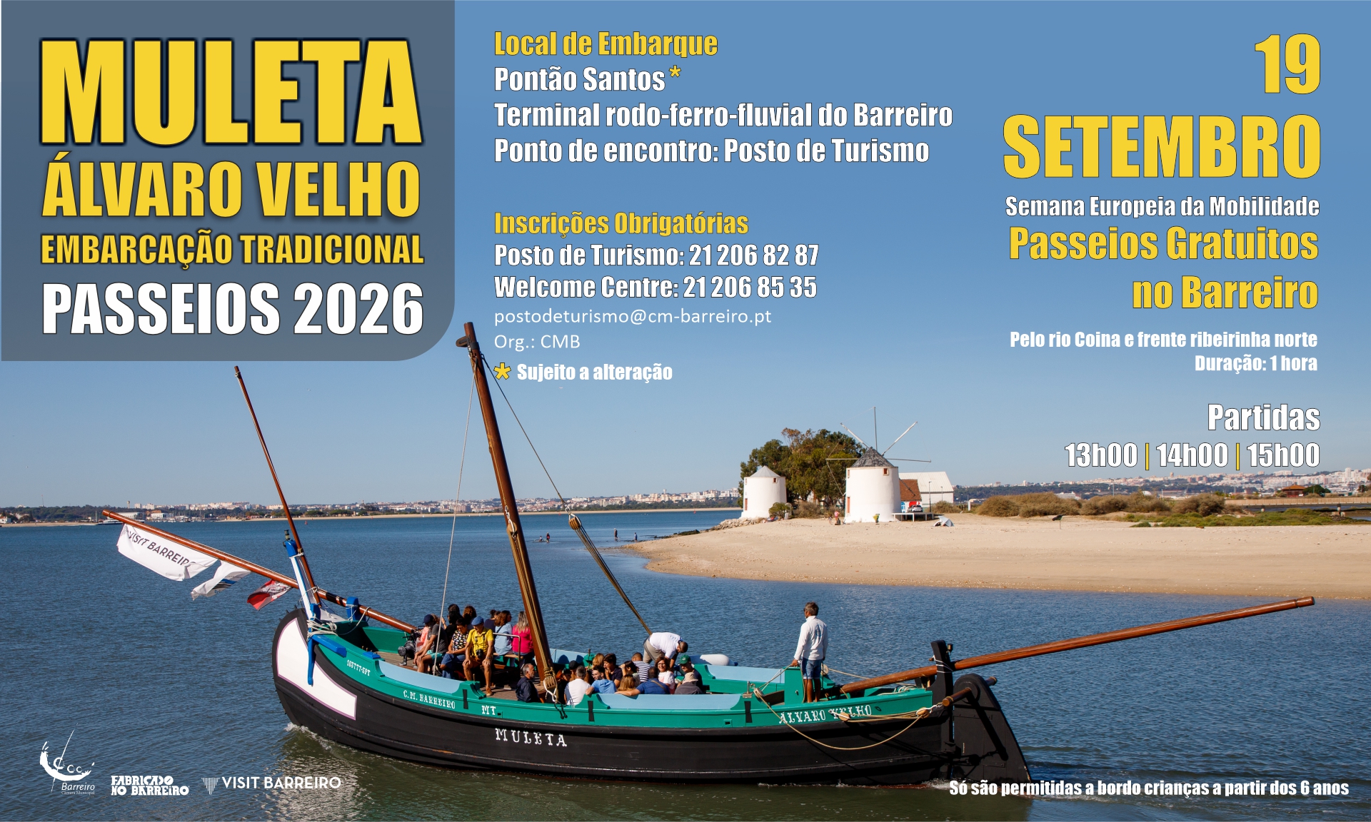 Passeio gratuito Muleta em setembro 2026