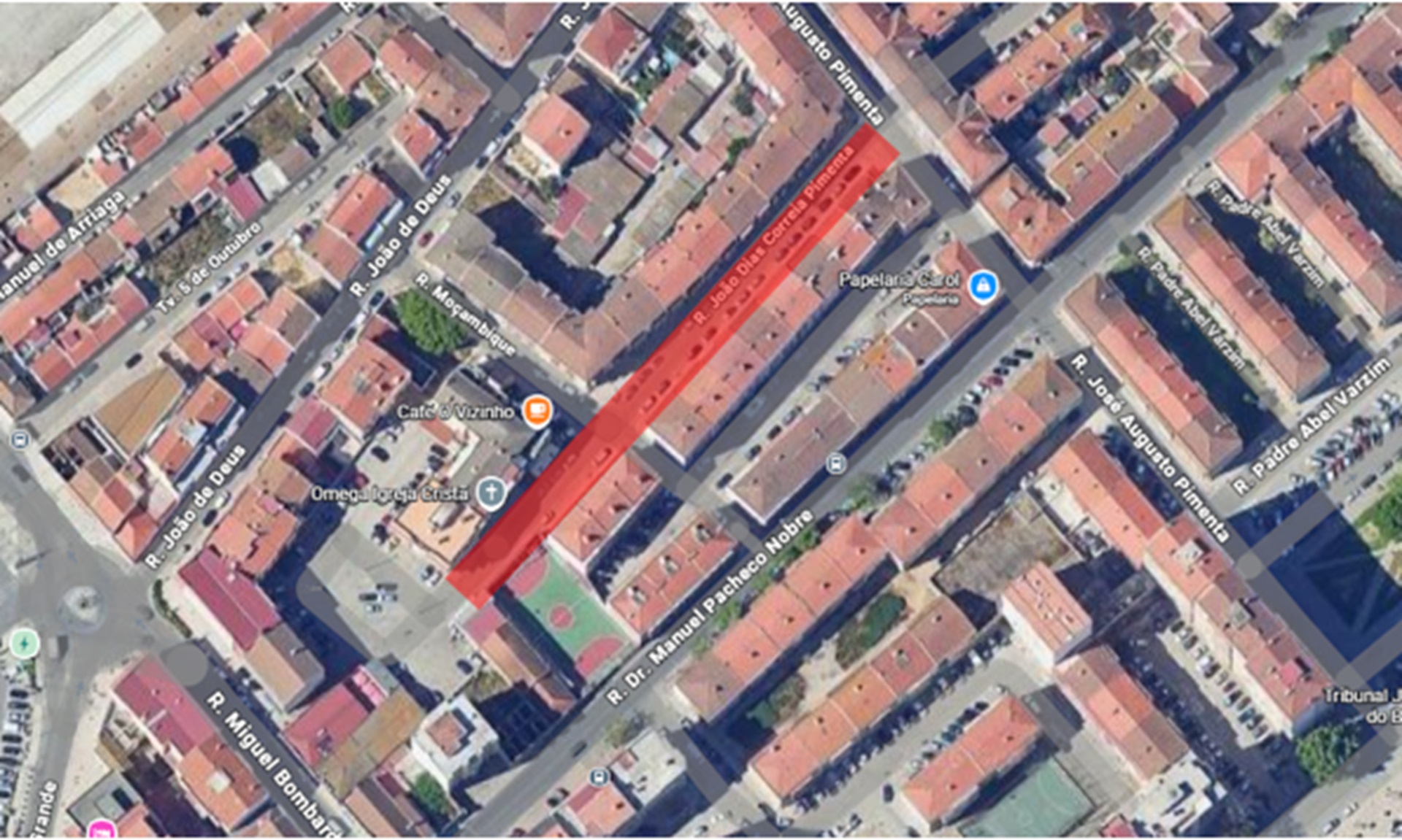 Esquema do Corte do trânsito a 17 e 18 de setembro 2026