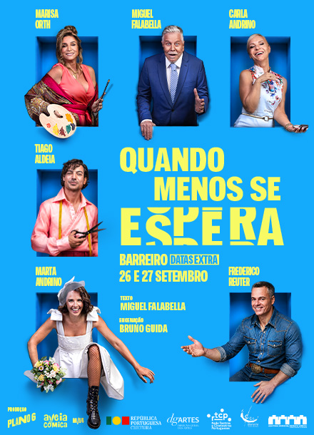 Imagem de Quando menos se espera – sessões extra dias 26 e 27 de setembro 2026