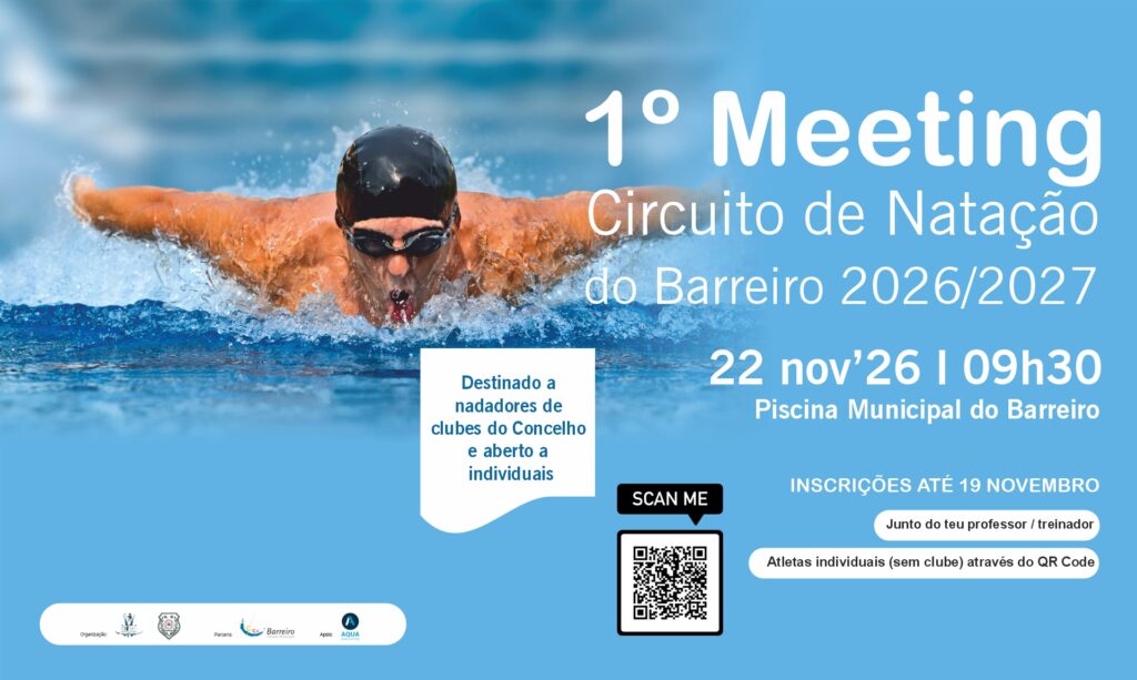 Imagem do 1º Meeting do Circuito de Natação do Barreiro 2026/2027