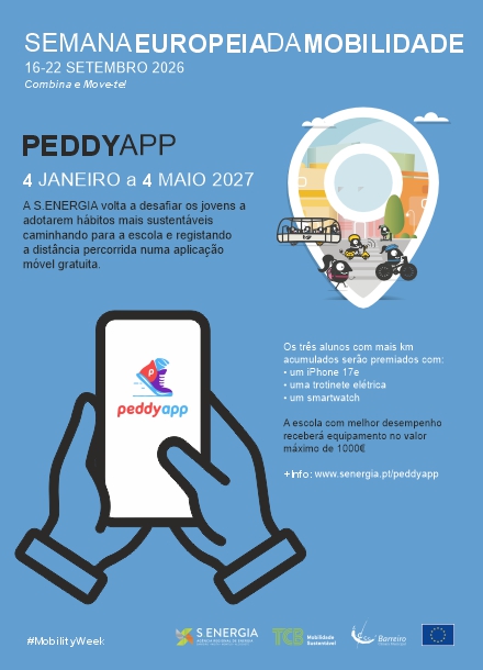 Imagem do PeddyApp no âmbito da Semana Europeia da Mobilidade 2026