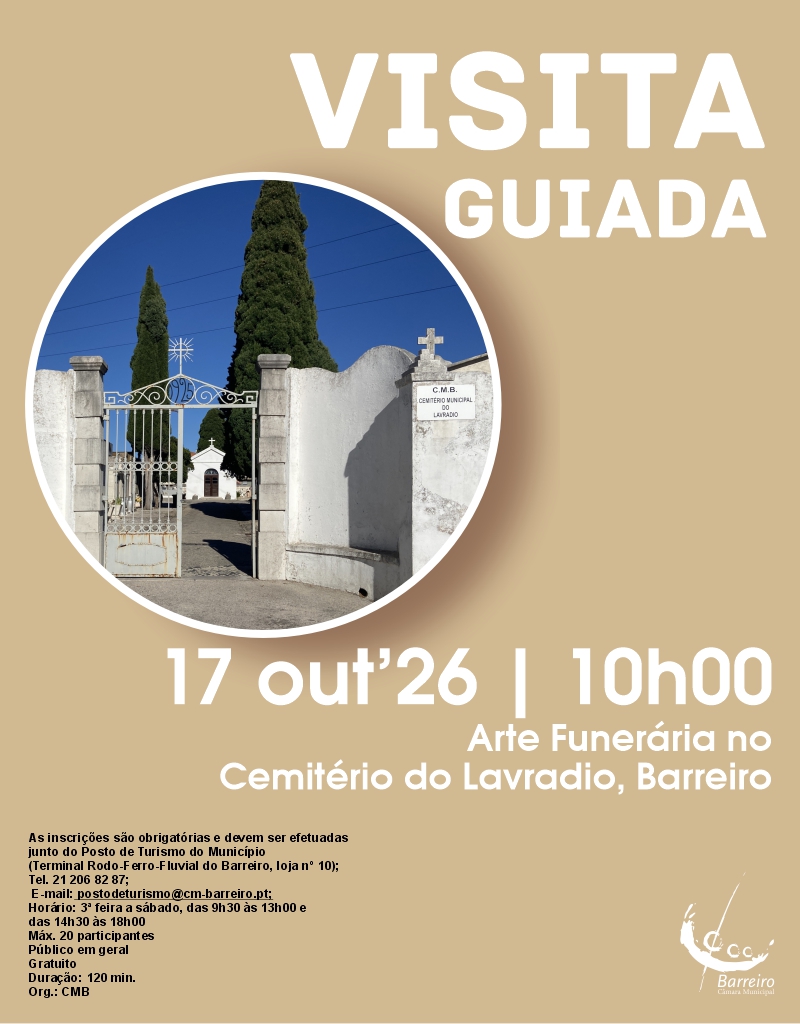 Arte Funerária no Cemitério do Lavradio, Barreiro – Visita guiada