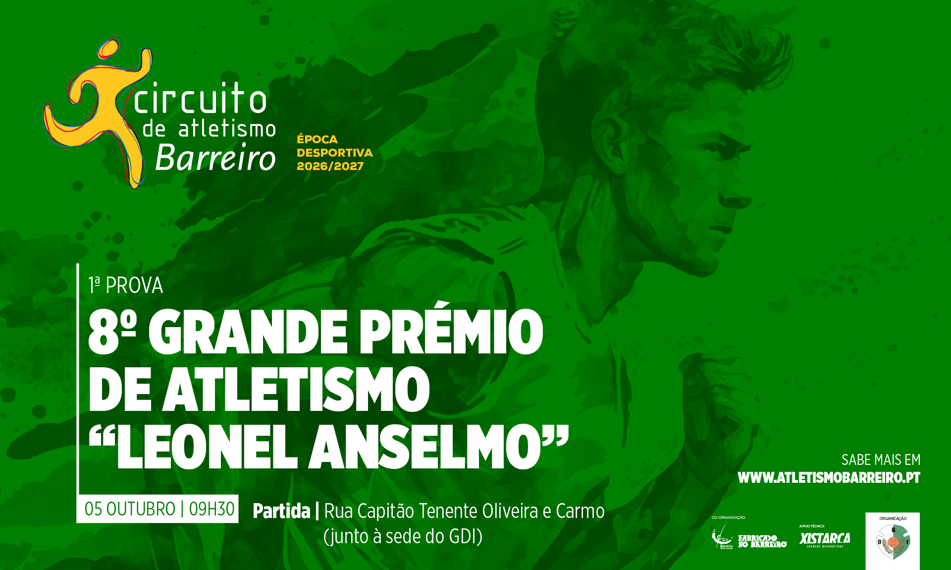 Imagem do Grande Prémio Leonel Anselmo do Circuito de Atletismo do Barreiro 2026/2027