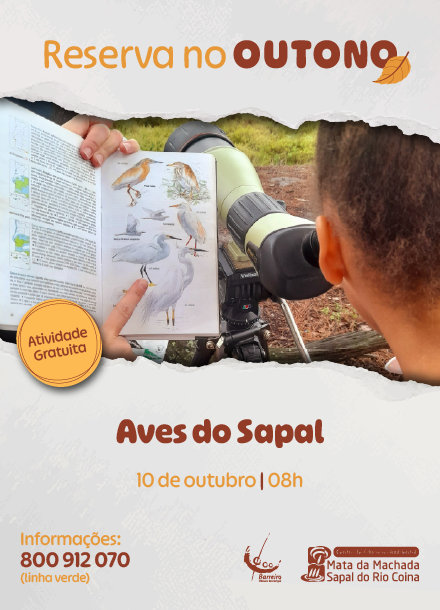 Cartaz da iniciativa Aves do Sapal