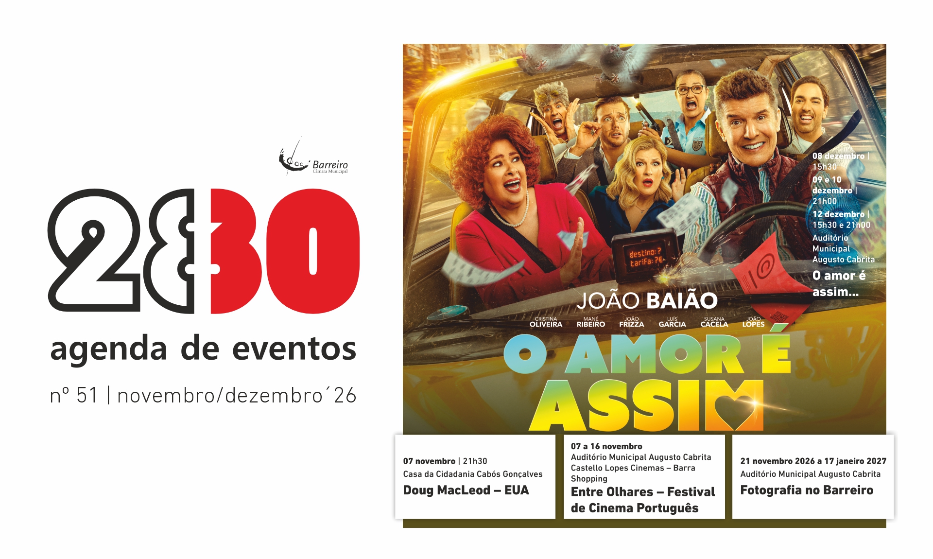 Capa da Agenda de Eventos 2830 de nov/dez de 2026