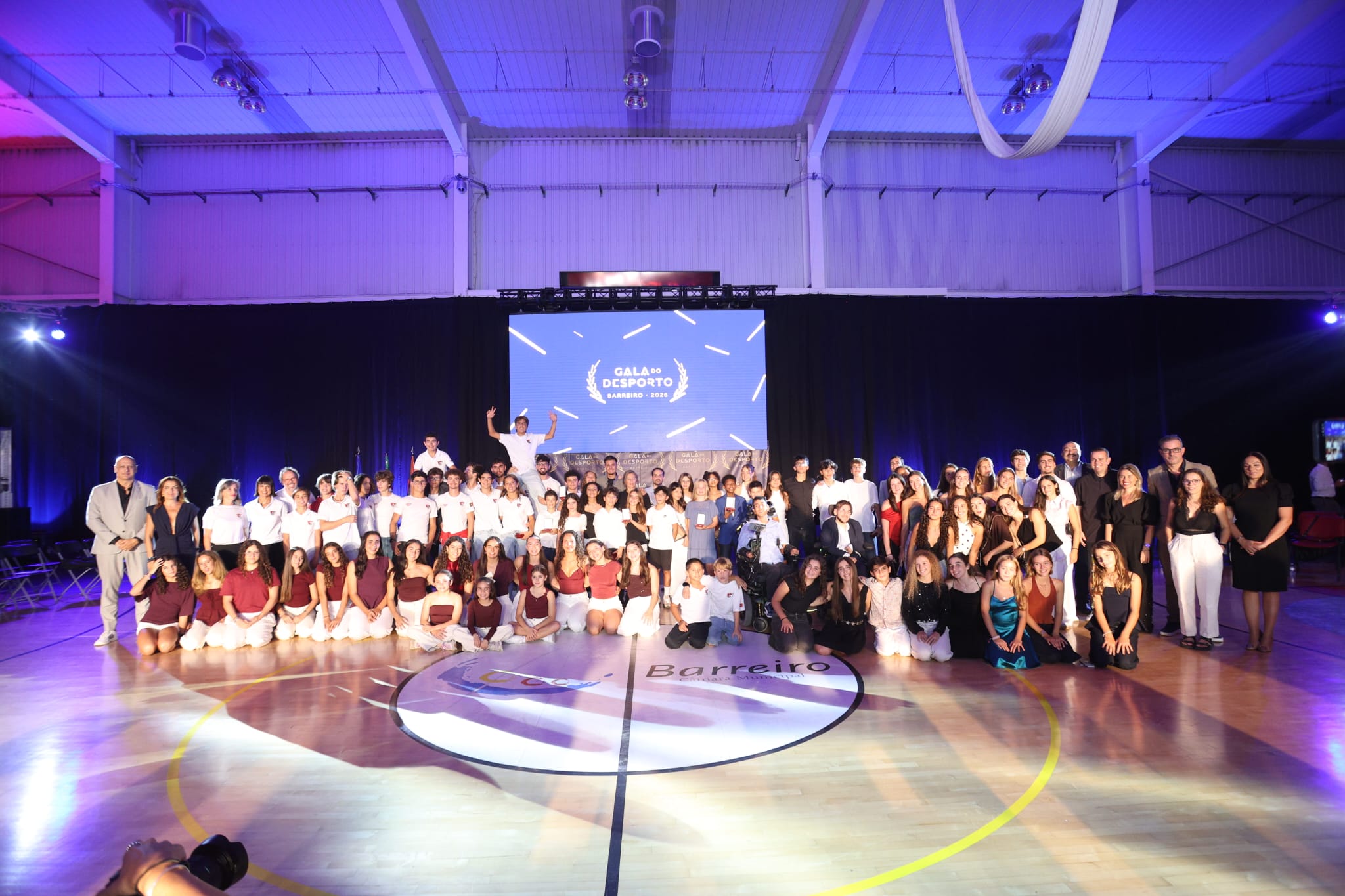 Fotografia dos homenageados na Gala do Desporto 2026